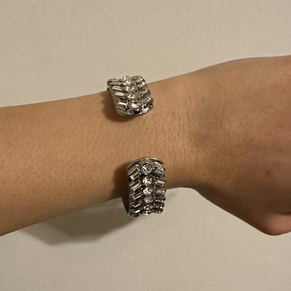 Silver cuff bangle - Picture 1 of 2